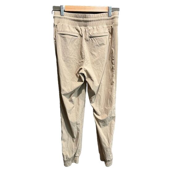 Athleta Beige Brooklyn Textured Jogger Women's Activewear Pants Size 2 - Picture 2 of 5